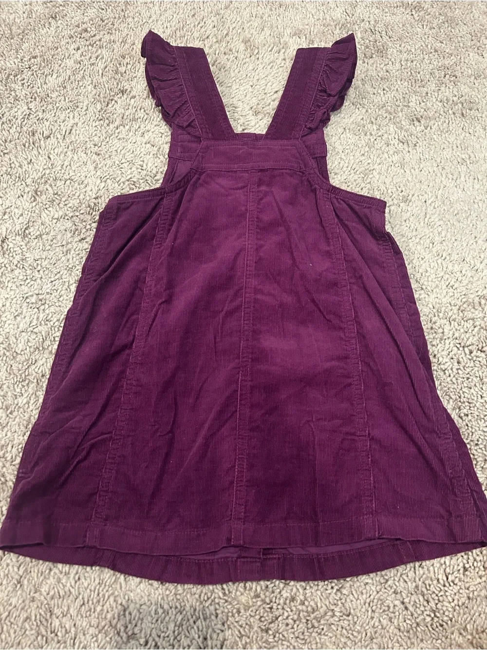 GAP Girls Plum Corduroy Button-Front Pinafore